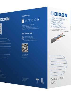 Rollo de Cable UTP Dixon Cat6 CCA Gris 3060