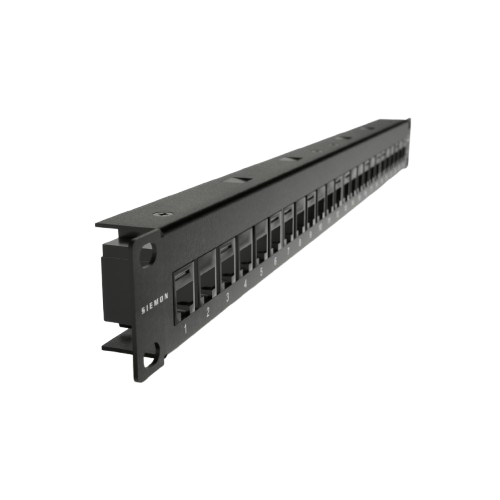 Patch Panel Siemon Ultramax Plano 24 Puertos UTP UPN-F1-24E-RS