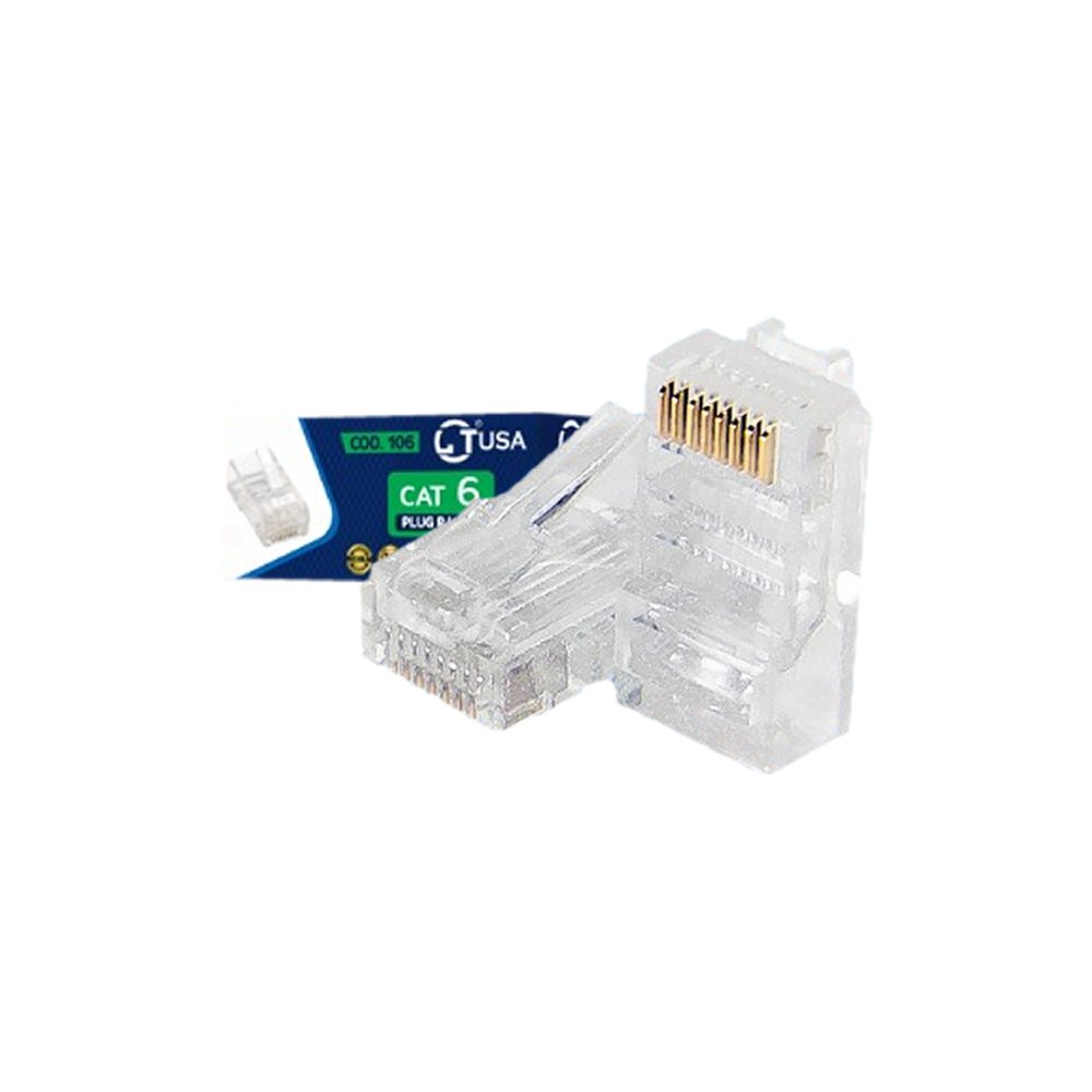 Conector CAT6 RJ45 LTUSA LT-106 100 Unidades
