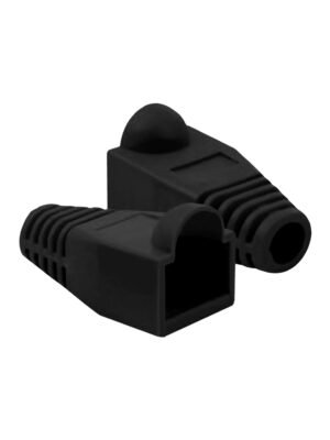Capucha para Conector RJ45 LTUSA CAT 6 LT-Negro 100 Unidades