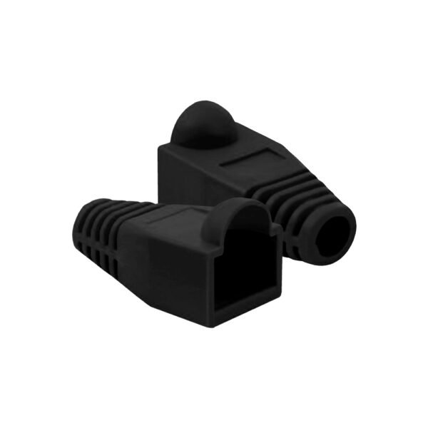 Capucha para Conector RJ45 LTUSA CAT 6 LT-Negro 100 Unidades