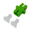 Acoplador Fibra Optica SC/APC Simplex Monomodo Verde - OPFIBRA ADSCA-SX