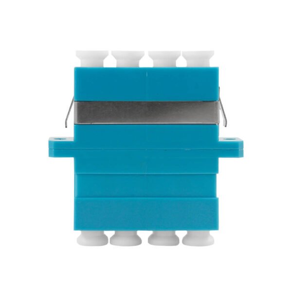 Acoplador Fibra Óptica LC Quad Monomodo Azul OPFIBRA ADLCU-QD-SM