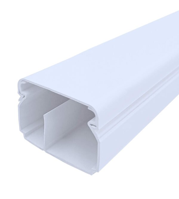 Canaleta de Superficie PVC 60x40mm con División Interna - LT USA (2 Metros)