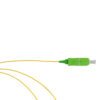 Pigtail Fibra Óptica OPFIBRA SC/APC Simplex Monomodo 9/125 G.657A2 1m LSZH