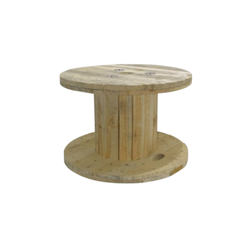 Carrete de Madera Logístico para Cables de Fibra y Cobre