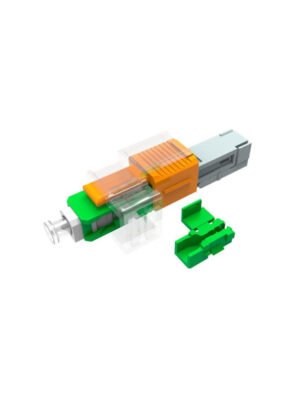 Acoplador Fibra Optica SC/APC Simplex Monomodo Verde - OPFIBRA ADSCA-SX