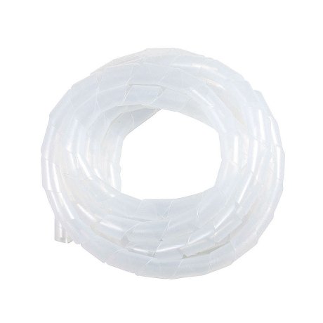Organizador Espiral para Cables de Polietileno Transparente 10m