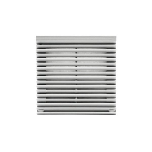 Rejilla de ventilación con filtro para Ventiladores JASON FAN 148 x148mm Ral7035 JK6622