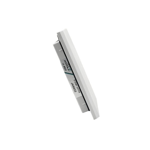 Rejilla de ventilación con filtro para Ventiladores JASON FAN 148 x148mm Ral7035 JK6622