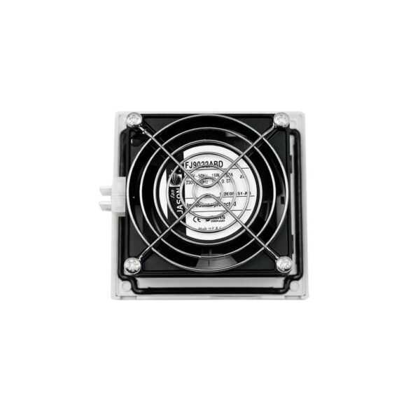 Ventilador para Gestión Térmica con Rejilla y Filtro JASON FAN 116 X 116mm Ral7035