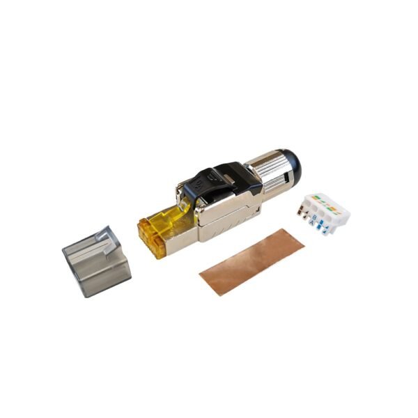 Conector RJ45 Metálico CAT 6A S-FTP LT USA Blindado 10G LT-CAT6A/PF